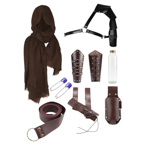 Asudaro Renaissance Fair Outfit Sheath Costume Zubehör Mittelalter Ritter Gürtel Erwachsene Wikinger für Party von Asudaro