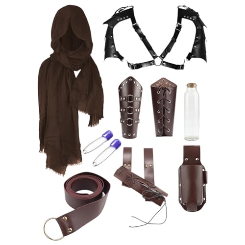 Asudaro Renaissance Fair Outfit Sheath Costume Zubehör Mittelalter Ritter Gürtel Erwachsene Wikinger für Party von Asudaro