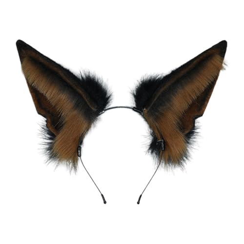 Asudaro Schakal Ohren Haarreif Fuchs Ohren Stirnband Simulation Katze Cosplay Ohren Fuchs Ohren Punk Stil Tier Cosplay Ohren Zubehör zu Karneval & Fasching & Halloween Asudaro Schakal Ohren Haarreif Fuchs Ohren Stirnband Simulation Katze Cosplay Ohren Fuchs Ohren Punk Stil Tier Cosplay Ohren Zubehör zu Karneval & Fasching & Halloween von Asudaro