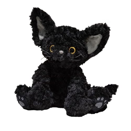 Asudaro Schwarze Katze Plüschtier, 30cm Plüschtier, Schwarz, Schwarze Katze,Stehend - Plüsch-Kätzchen Plüschtier,Kuschelige Plüschtier Katze Schwarze Für Mädchen, Jungen, Kinder von Asudaro