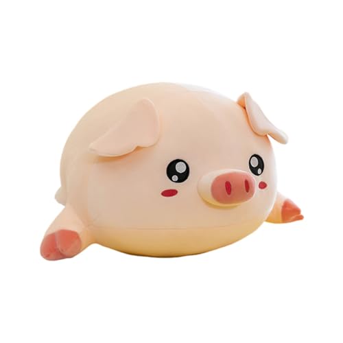 Asudaro Schweinchenpuppe, 40cm/50cm/60cm Schwein Beanie Ball Baby Weiche Pluschtiere Schwein Plüschtier Süßes Schwein Plüsch Plüschtier Cartoon Kinder Begleiten Kuscheltier Stofftiere - Waschbar von Asudaro