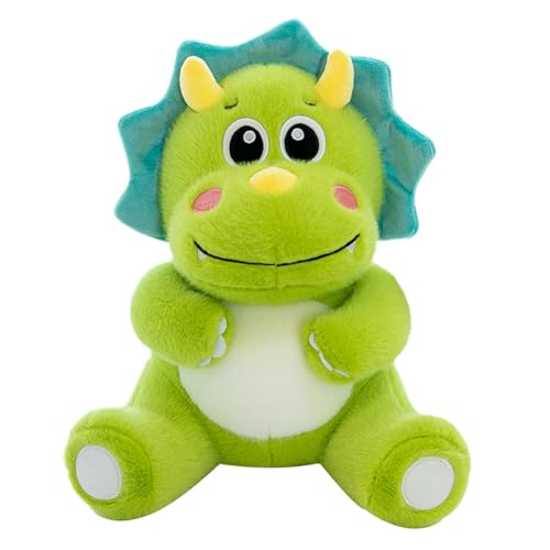 Asudaro Stofftier Dinosaurier 35/45CM Niedliche Dinosaurier Kuscheltiere Plüschtiere Triceratops Plushies Kawaii Dinosaurier Plüschtier Geburtstagsgeschenke für Jungen Mädchen Grün von Asudaro