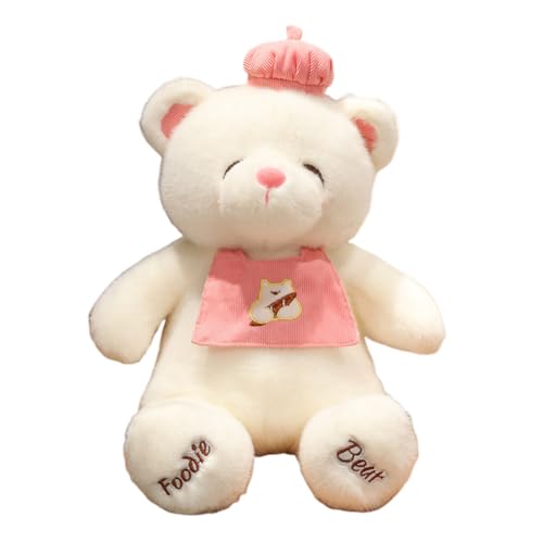 Asudaro Teddybären Rose Stofftier Tier Puppe süßes weiches Backbär Plüschtiere, Begleitspielzeug Geschenke für Mama, Kinder Mädchen, Geburtstag, Valentinstag weiß 40cm von Asudaro