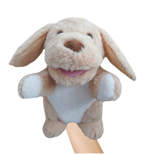 Cartoon-Plüschtier Asudaro 25CM Leoparden-Kleintier-HandpuppeHandpuppe Weiche Tierhandpuppen aus Plüsch für Kleinkinder und Kinder ab 2 Jahren von Asudaro