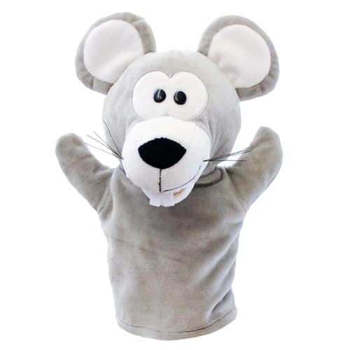 Cartoon Tier Plüsch Handpuppe, die Mund öffnen kann Niedliche Fingertiere Baby Story Time Requisiten Spielhandschuh Klein Tier Fingerpuppe für Geschichtenerzählen Lehre Vorschule Geschenke Maus von Asudaro