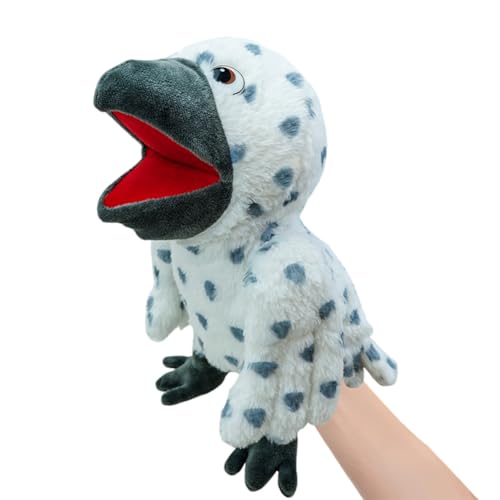 Eulen Handpuppe, Asudaro 40CM Handpuppe Tier Handpuppen Spielzeug plüschtiere Kinderhandpuppen mit beweglichem offenem Mund Handpuppe für Kinder von Asudaro