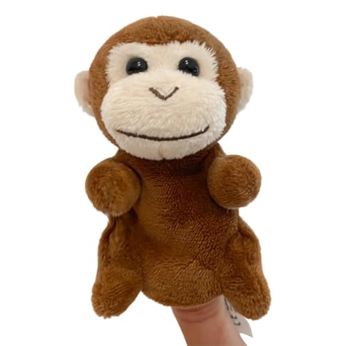 Fingerpuppe AFFE, Asudaro 9 cm Tier Handpuppen für Kinder Mini Plüsch Tier Fingerpuppen 36 Stil Cartoon kleine Handpuppe Spielzeug für Kinder von Asudaro