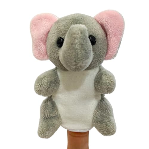 Fingerpuppe Elefant, Asudaro 9 cm Tier Handpuppen für Kinder Mini Plüsch Tier Fingerpuppen 36 Stil Cartoon kleine Handpuppe Spielzeug für Kinder von Asudaro