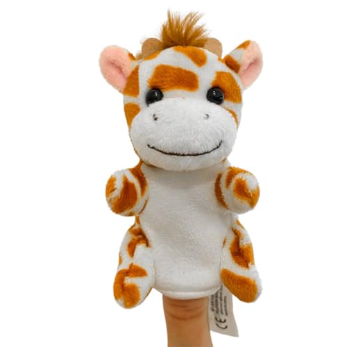 Fingerpuppe Giraffe, Asudaro 9 cm Tier Handpuppen für Kinder Mini Plüsch Tier Fingerpuppen 36 Stil Cartoon kleine Handpuppe Spielzeug für Kinder von Asudaro