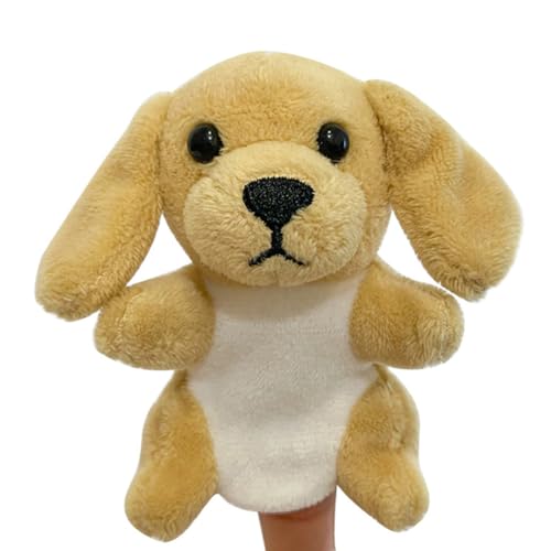 Fingerpuppe Hund, Asudaro 9 cm Tier Handpuppen für Kinder Mini Plüsch Tier Fingerpuppen 36 Stil Cartoon kleine Handpuppe Spielzeug für Kinder von Asudaro