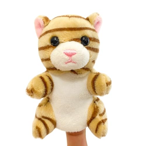 Fingerpuppe Katze, Asudaro 9 cm Tier Handpuppen für Kinder Mini Plüsch Tier Fingerpuppen 36 Stil Cartoon kleine Handpuppe Spielzeug für Kinder von Asudaro