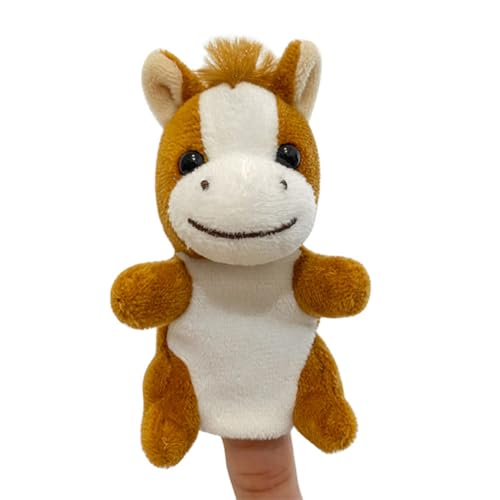 Fingerpuppe Pferd, Asudaro 9 cm Tier Handpuppen für Kinder Mini Plüsch Tier Fingerpuppen 36 Stil Cartoon kleine Handpuppe Spielzeug für Kinder von Asudaro