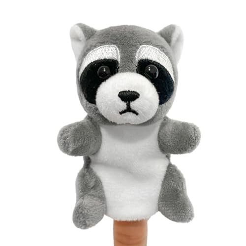 Fingerpuppe Waschbär, Asudaro 9 cm Tier Handpuppen für Kinder Mini Plüsch Tier Fingerpuppen 36 Stil Cartoon kleine Handpuppe Spielzeug für Kinder von Asudaro