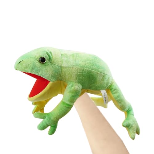 Handpuppen-Set Asudaro Frosch-Handpuppe/Salamander-Handpuppe/Realistische Eidechsen-Handpuppe/Schlangen-Handpuppe/Schildkröten-Handpuppe/Krokodil-Handpuppenspielzeug für Geschichtenerzählen von Asudaro