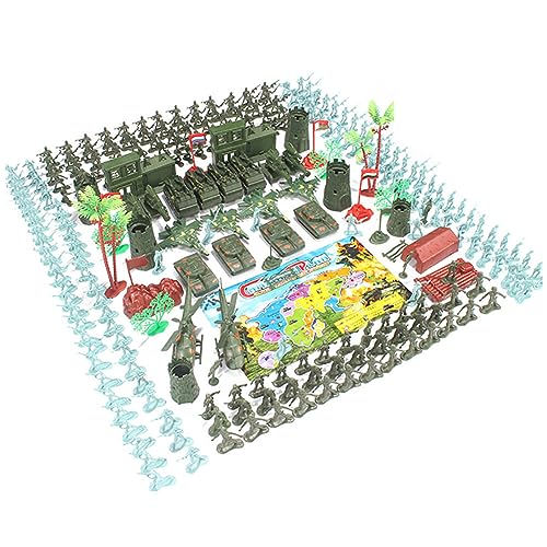 Mini Soldaten Figuren Spielzeug Set Armee Spielzeug Paket Soldier Spielset Armee Actionfiguren Militär Modell Militär Toy Plastik-Soldatenfiguren Spielzeug Militärspielset für Kinder 280Teilig von Asudaro