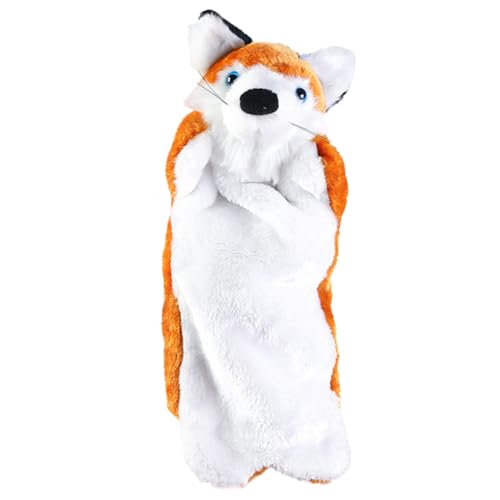 Tier Handpuppen für Kinder,Asudaro Plush Hand Puppets 38cm Kaninchen Wolf Elefant Känguru Hahn Kuh Panda Plüschtier Kuscheltier Handpuppen-Plüschspielzeug für Rollenspiele und Geschichtenerzählen von Asudaro