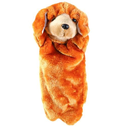 Tier Handpuppen für Kinder,Asudaro Plush Hand Puppets 38cm Kaninchen Wolf Elefant Känguru Hahn Kuh Panda Plüschtier Kuscheltier Handpuppen-Plüschspielzeug für Rollenspiele und Geschichtenerzählen von Asudaro