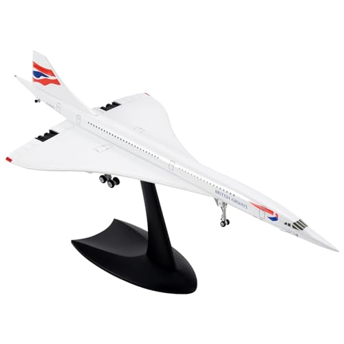 Asuinxurr 1/200 Concorde ÜBerschall Passagier Flugzeug Air British Atemweg Modell für Display Sammlung von Asuinxurr