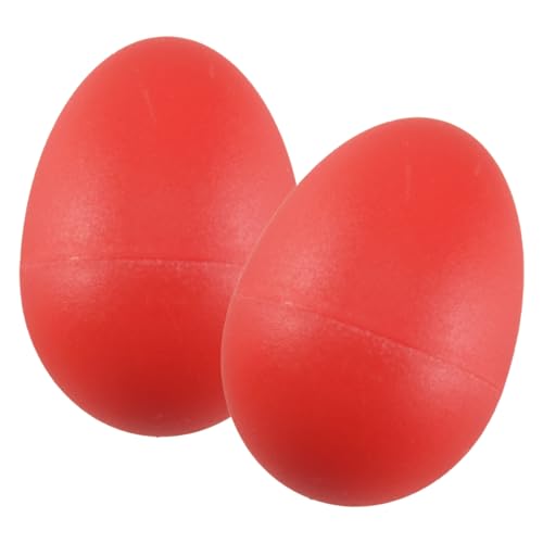 Asuinxurr 1 Paar Kunststoff Percussion Musical Ei Maracas Shaker Rot von Asuinxurr