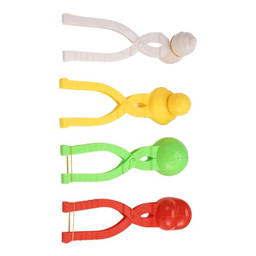 Asuinxurr 4 StüCk Schneeball Maker Spielzeug Schnee Spielzeug Kit Schneeball Maker Clip SphäRische Ente Schneemann Schneeball Maker Schnee Ball Clip von Asuinxurr