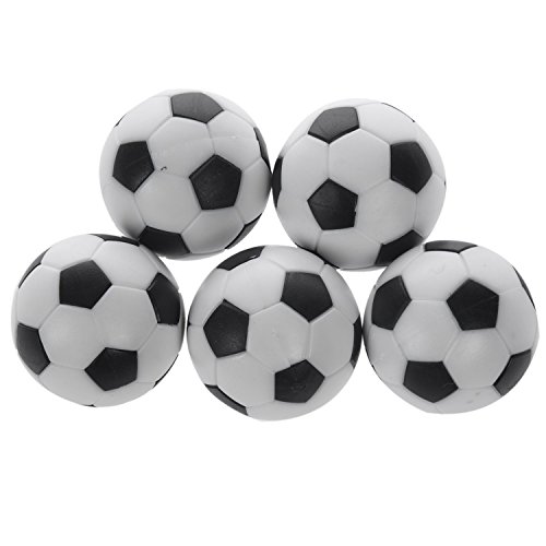 Asuinxurr 5X Kunststoff 32Mm Fußball Indoor Tischfußball Ball Ersetzen Schwarz von Asuinxurr