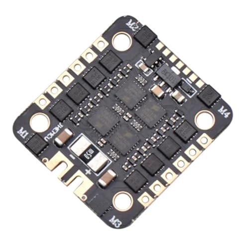 Asuinxurr EM40A BLHELI S DSHOT600 2-6S 40A 4-In-1 Bürstenloser ESC 20x20mm Schwarz PC+Metall für FPV Stack Freestyle Micro-Type Drohnen von Asuinxurr