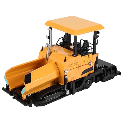 Asuinxurr Legierung Diecast Paver Maschine Pflasterung Asphalt Highway Construction Truck 1:40 Engineering Fahrzeug Modell Dekoration Kinder Spielzeug, Gelb von Asuinxurr