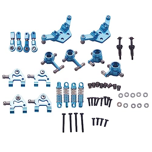 Asuinxurr Metall Full Set Upgrade Teile StoßDäMpfer für 1/28 K969 K979 K989 K999 P929 P939 Rc Autoteile, Blau von Asuinxurr