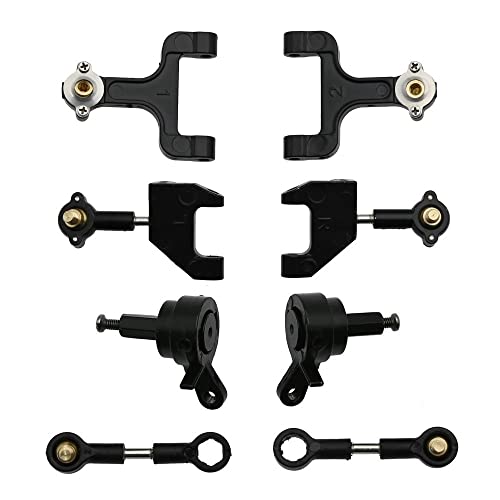 Asuinxurr Metall Oberer und Unterer Schwingarm Lenkung Becherr Set für D12 D42 1/10 RC Auto Upgrade Teile Teil ZubehöR von Asuinxurr