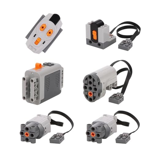 Asuinxurr Power Function Set L Motor Servomotor Batteriebox IR Speed Fernbedienung Empfänger Bausteine Style A von Asuinxurr