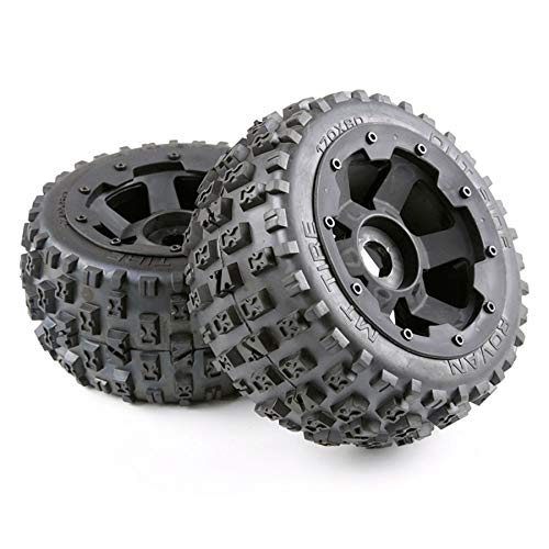 Asuinxurr Reifen- und Rad Naben Set für 1/5 Km Baja 5B Rc Auto Teile - Hinten 170X80 von Asuinxurr