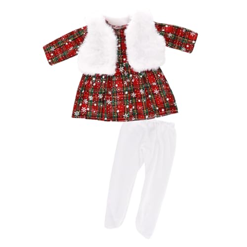 Asukohu Festival Puppen Outfit Für 16-18-Zoll Babypuppen Mit Stilvoller Mütze Und Elegantem Schal Modisches Accessoire Für Weihnachten von Asukohu