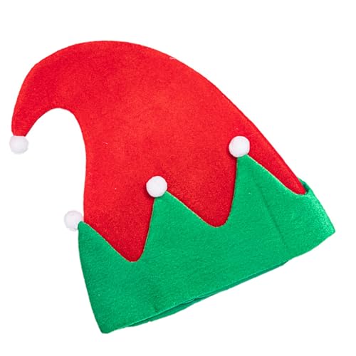 Asukohu Fröhliche Weihnachtsmütze mit Glocken, Koboldmütze, Unisex, für Bühnenkleidung, Weihnachten für Frauen Asukohu Fröhliche Weihnachtsmütze mit Glocken, Koboldmütze, Unisex, für Bühnenkleidung, Weihnachten für Frauen von Asukohu