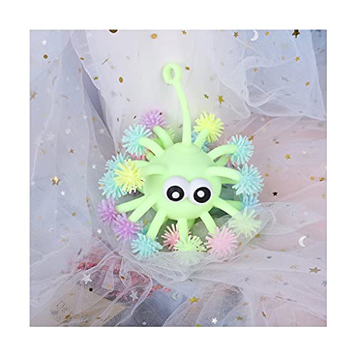 Asukohu Für Kreative Leucht Puffer Stress Relief Squeeze Niedlichen Prallen Augen Igel Spielzeug Weihnachten Baum Dekor Geschenk Spielzeug von Asukohu