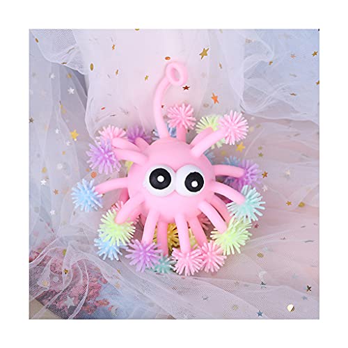 Asukohu Für Kreative Leucht Puffer Stress Relief Squeeze Niedlichen Prallen Augen Igel Spielzeug Weihnachten Baum Dekor Geschenk Spielzeug von Asukohu