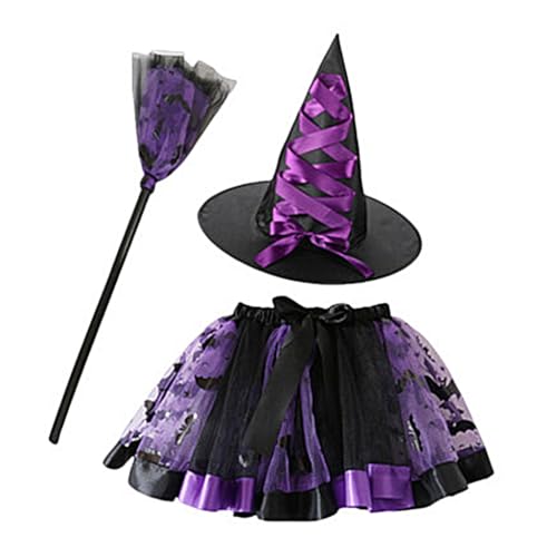 Asukohu Halloween Hexenkostüm Set Realistisches Hexen Outfit für Frauen Realistisches Halloween Damen Hexenkleid von Asukohu