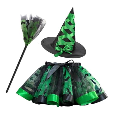 Asukohu Halloween Hexenkostüm Set Realistisches Hexen Outfit für Frauen Realistisches Halloween Damen Hexenkleid von Asukohu