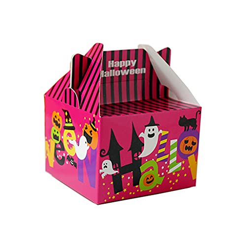 Asukohu Halloween-Kürbis-Süßigkeiten-Schachteln, 4 Stile, Süßigkeiten-Box, für Kinder, Keksbox, Happy Halloween-Dekorationen von Asukohu