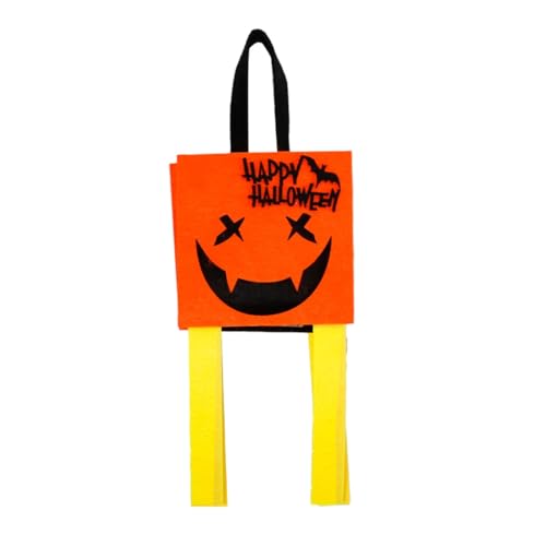 Asukohu Halloween-Süßigkeitentüte, Kekstüten, Filz-Verpackungstüten, Party-Dekoration, Zubehör für Kinder von Asukohu