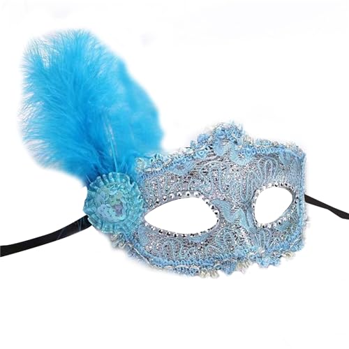 Asukohu Kostüm Feder Maskerade Ball Maske Halloween Karneval Cosplay Party Half Face Requisiten Karneval Kostüm Zubehör Set Für Männer Erwachsene Frauen von Asukohu