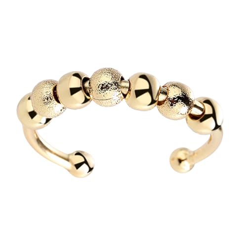 Asukohu Rotierende Perlen Spannungsabbau Ringe Einstellbare Schmuck Spinner Ringe Für Stressmanagement Büro Hand Entspannender Spielzeugspinner Für Erwachsene Unisex Asukohu Rotierende Perlen Spannungsabbau Ringe Einstellbare Schmuck Spinner Ringe Für Stressmanagement Büro Hand Entspannender Spielzeugspinner Für Erwachsene Unisex von Asukohu