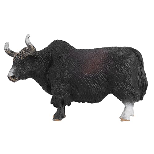 Asyduey 14.5X3.5X8.5Cmklassisches Schwarz Tiere Actionfiguren Rinder Bull Ox Figur PVC Nettes Lebensechtes Modell Spielzeug von Asyduey