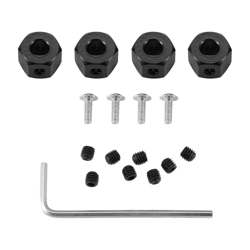 Asyduey 4 STÜCKE 5 Mm Bis 12 Mm Metall Kombinierer Rad Naben Sechskant Adapter für D12 C14 C24 C34 MN D90 D91 MN99S RC Auto Upgrade Teile, von Asyduey