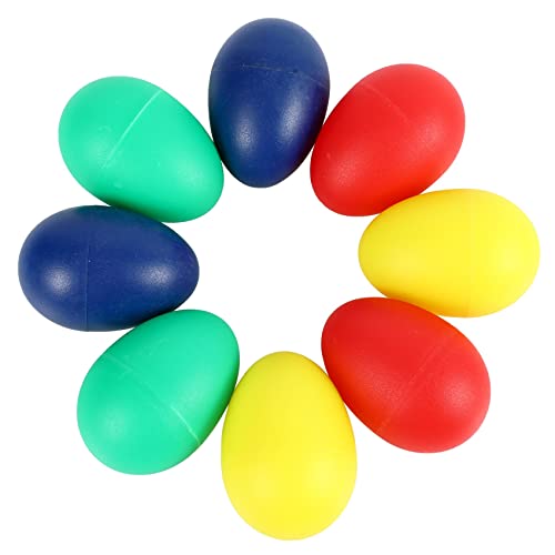 Asyduey 8 StüCke Spielerische Kunststoff Percussion Musical Ei Maracas Egg Shakers Kinder Spielzeug-4 von Asyduey