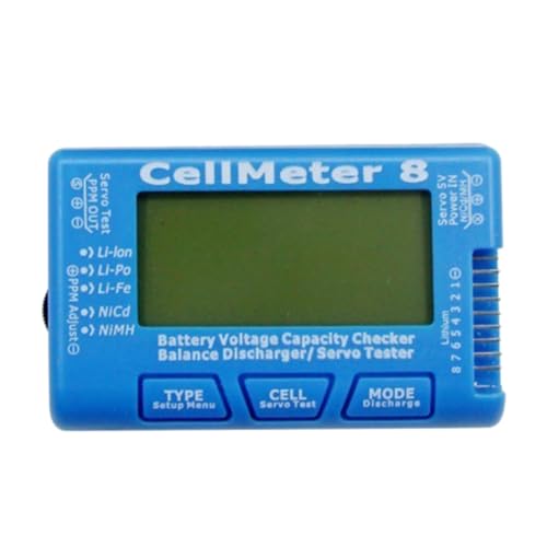 Asyduey CellMeter 8 AOK 8S Elektrische Anzeige Schmalfrequenz Servotester Batterieentlader Modellflugtester Langlebig Einfach zu Bedienen Asyduey CellMeter 8 AOK 8S Elektrische Anzeige Schmalfrequenz Servotester Batterieentlader Modellflugtester Langlebig Einfach zu Bedienen von Asyduey