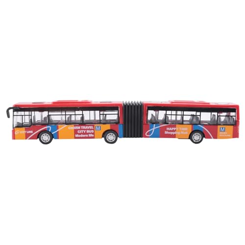 Asyduey Kinder Diecast Model Vehicle Bus Auto Spielzeug Kleines Baby ZurüCkziehen Spielzeug Rot von Asyduey