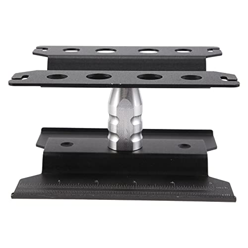 Asyduey Metall RC Auto Arbeitsplatz Arbeiten Stand Reparatur 360 Grad Drehung für 1/8 1/10 1/12 1/16 Modelle, Schwarz von Asyduey