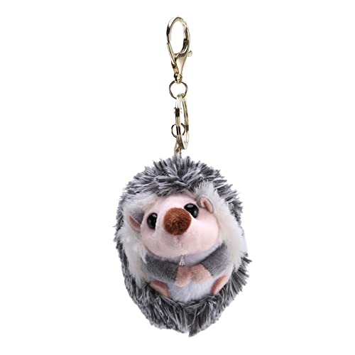 Asyduey Netter Igel PlüSch SchlüSsel Bund Handy AnhäNger SchlüSsel Ring Igel Pompon Ring AnhäNger PlüSchtier Anime Pelz Geschenke von Asyduey