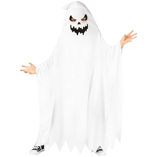 AsyinXson Geister Kostüm Kinder, Halloween Kostüm Kinder Geister Umhang Gespenster Kostüm Robe für Karneval Mottoparty Fasching Cosplay, 100cm von AsyinXson