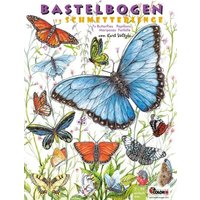 Schmetterlinge basteln aus Papier zum Aufhängen Bastelbogen Schmetterlinge basteln aus Papier zum Aufhängen Bastelbogen von Atelier Color